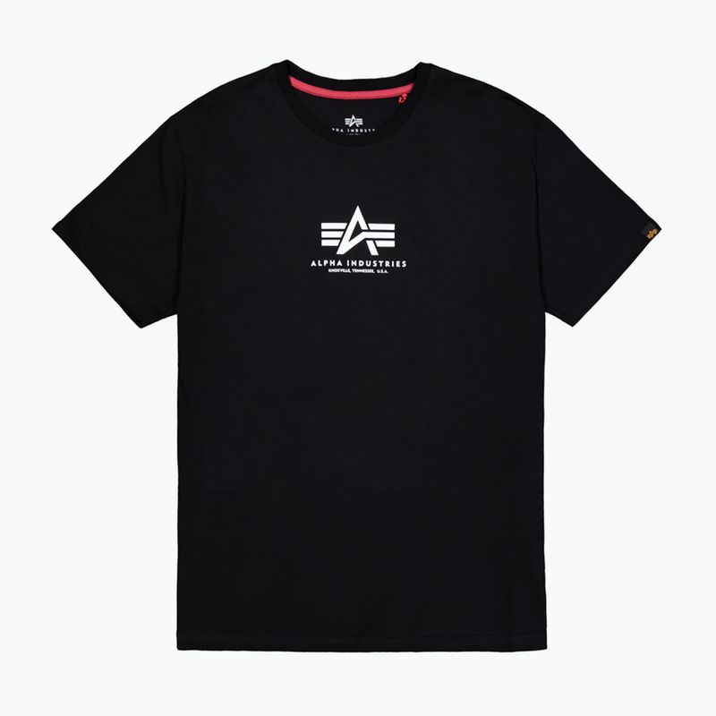 Pánské tričko Alpha Industries Basic Mid Logo black 7