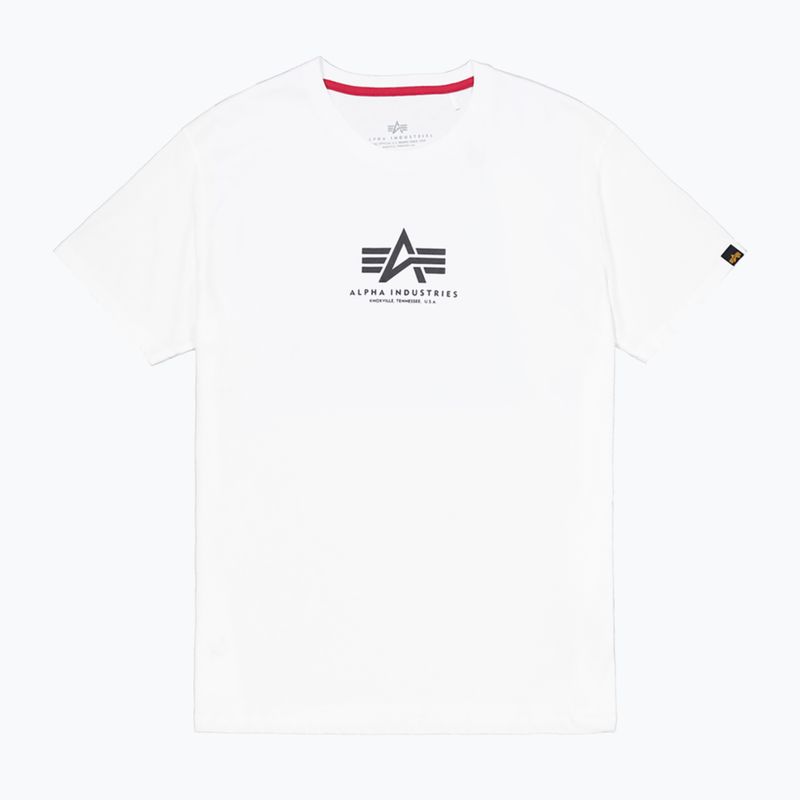 Pánské tričko Alpha Industries Basic Mid Logo T-shirt white 7