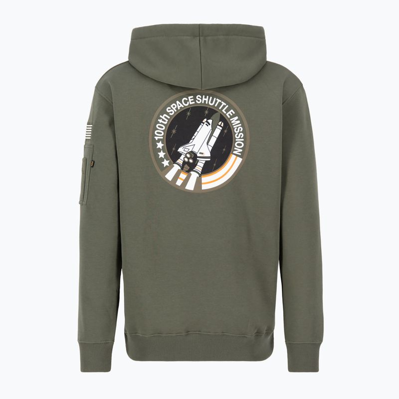 Pánská mikina Alpha Industries Space Shuttle dark olive 2