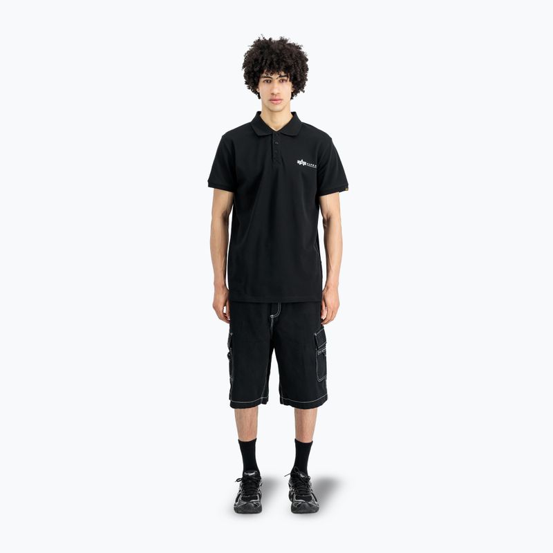 Pánské tričko Alpha Industries Basic Polo Small Logo black 2