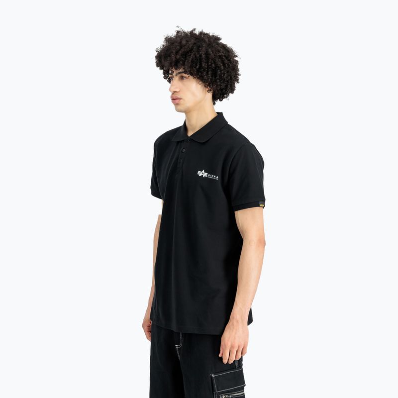 Pánské tričko Alpha Industries Basic Polo Small Logo black 4