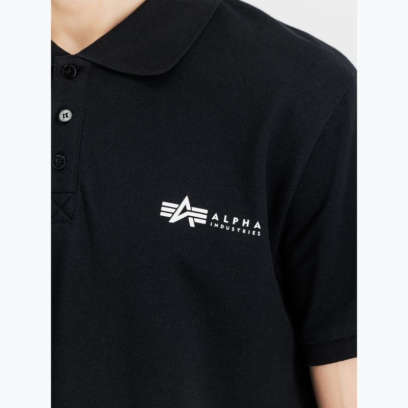 Pánské tričko Alpha Industries Basic Polo Small Logo black 5
