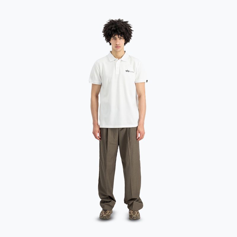 Pánské tričko Alpha Industries Basic Polo Small Logo white 2