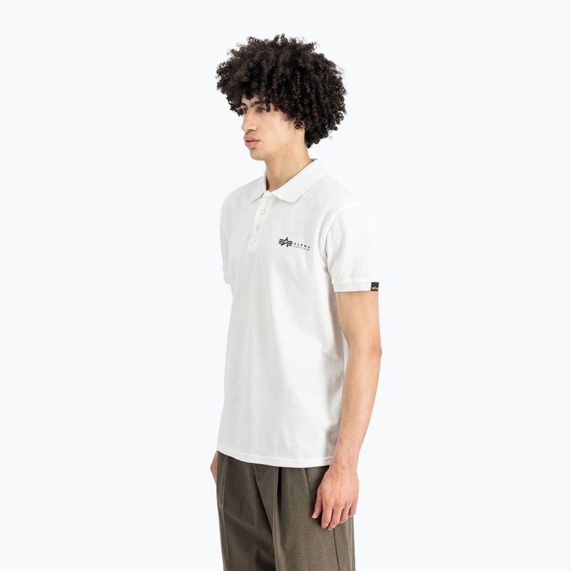 Pánské tričko Alpha Industries Basic Polo Small Logo white 3
