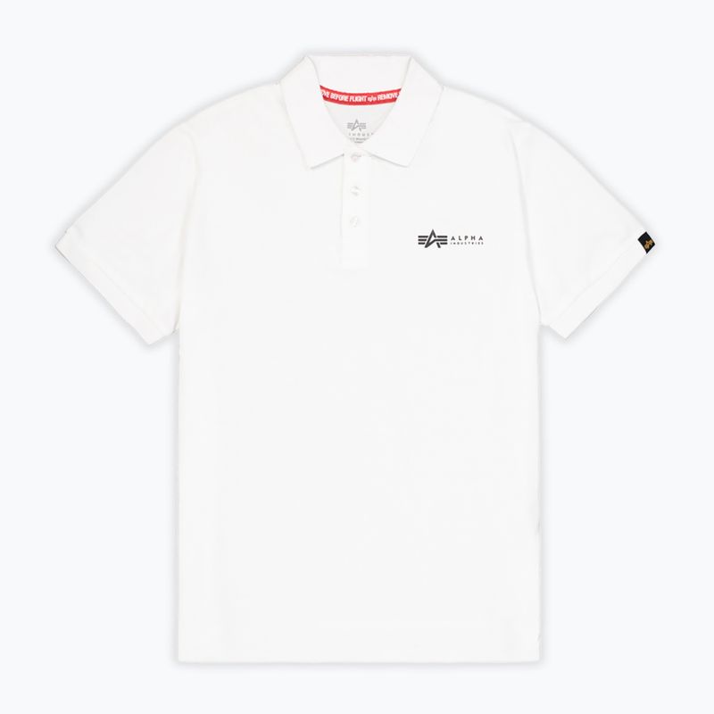 Pánské tričko Alpha Industries Basic Polo Small Logo white 6