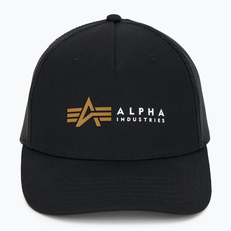 Pánská kšiltovka Alpha Industries Label Trucker black 2