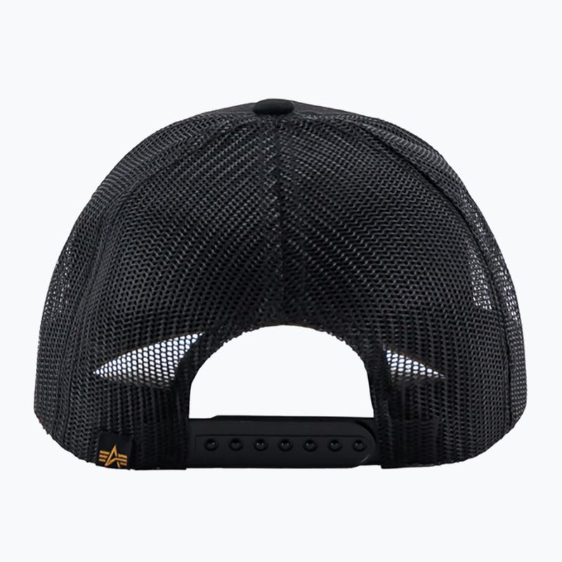 Pánská kšiltovka Alpha Industries Label Trucker black 2