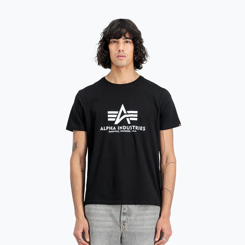 Pánské tričko Alpha Industries Basic (2 ks) black