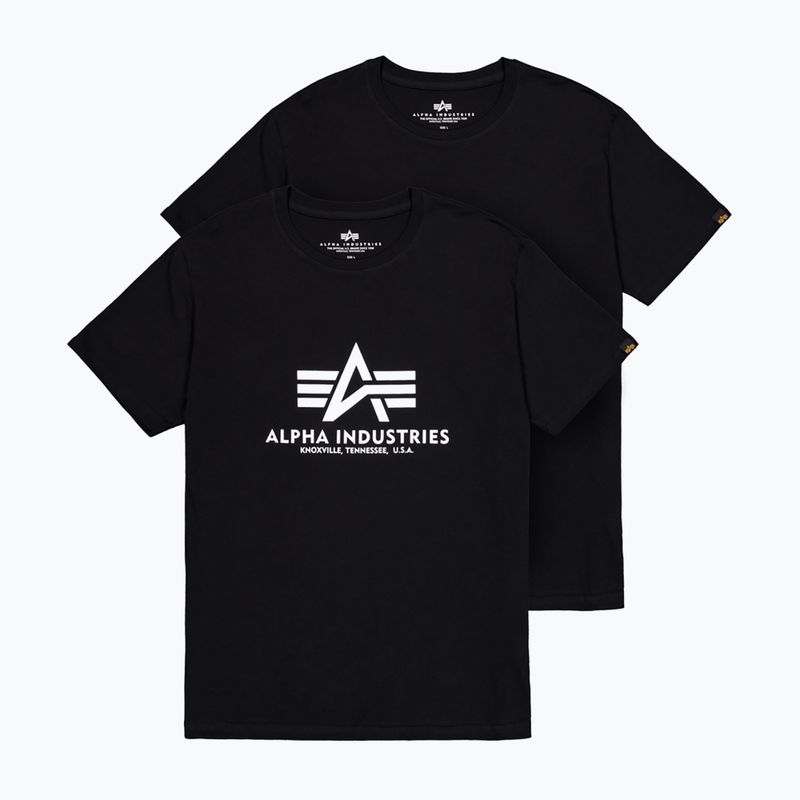 Pánské tričko Alpha Industries Basic (2 ks) black 7
