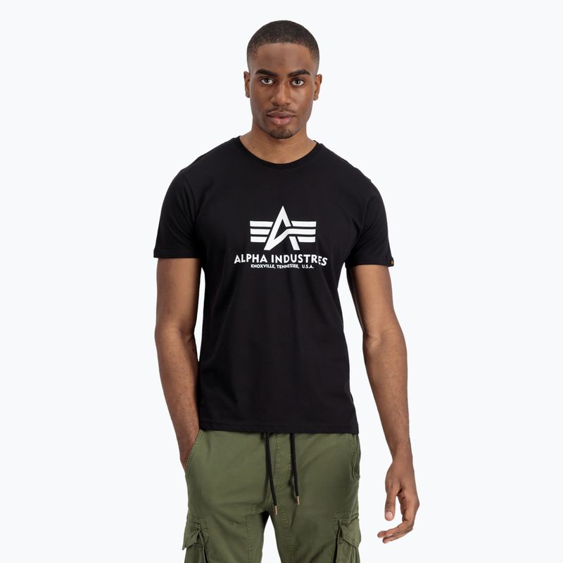 Pánské  tričko Alpha Industries Basic T 2 ks black/white 2