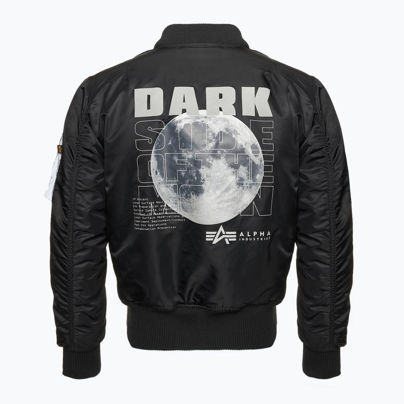 Pánská bunda  Alpha Industries MA-1 VF Hood Dark Side black / reflective 3