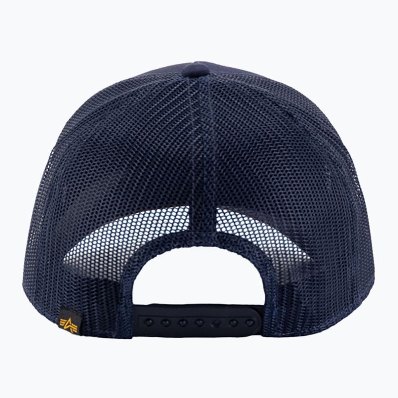 Pánská kšiltovka Alpha Industries Label Trucker rep.blue 2