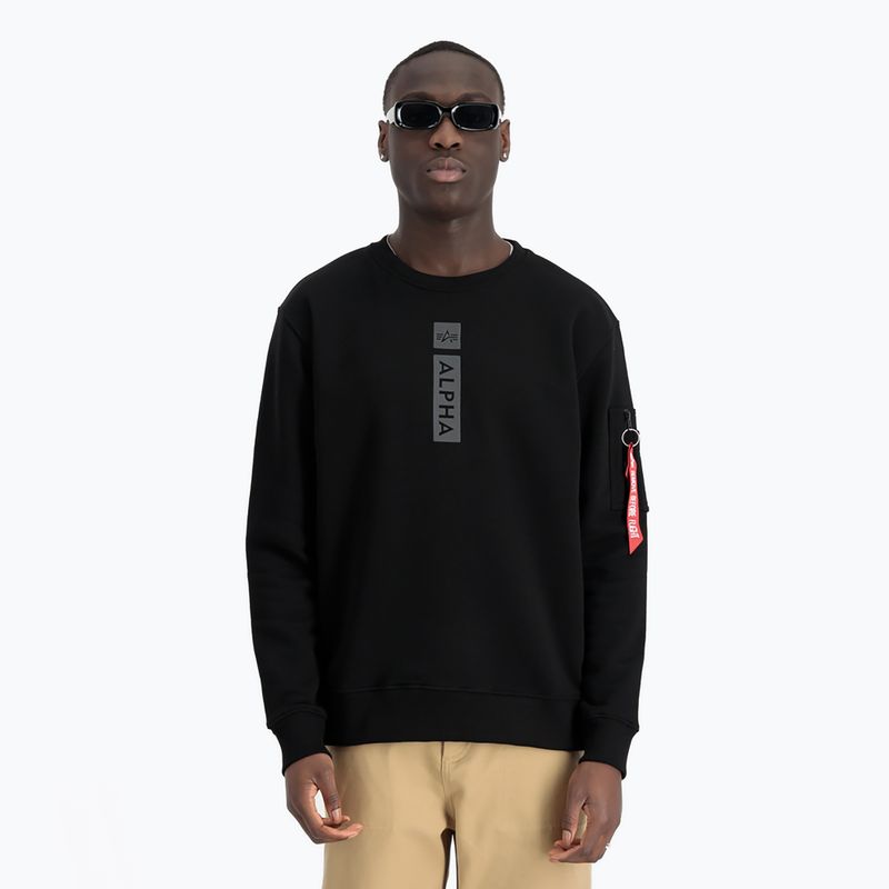 Pánská mikina Alpha Industries Reflective Print black