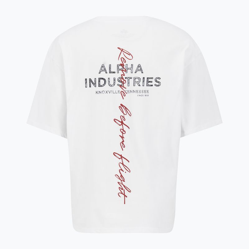 Pánské tričko Alpha Industries Signature BP T white 2