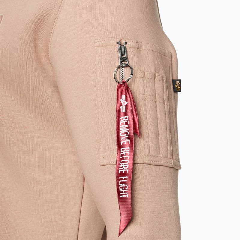 Pánská mikina Alpha Industries Back Print Zip dusty coral 4