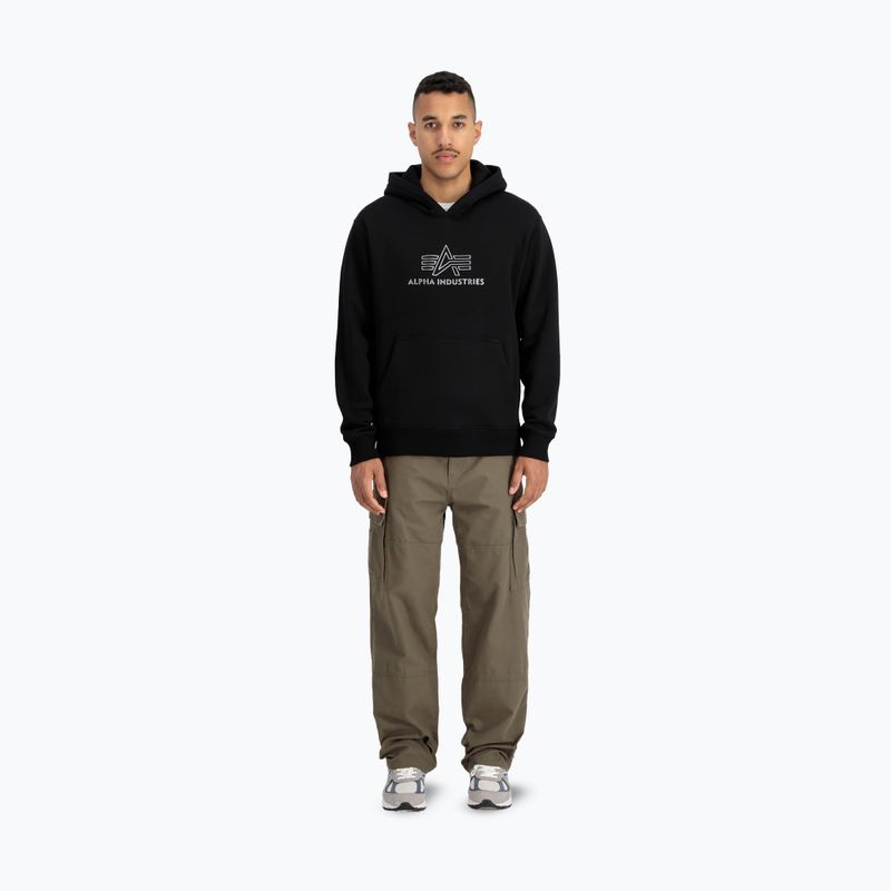 Pánská mikina Alpha Industries Basic TPU black/chrome 2