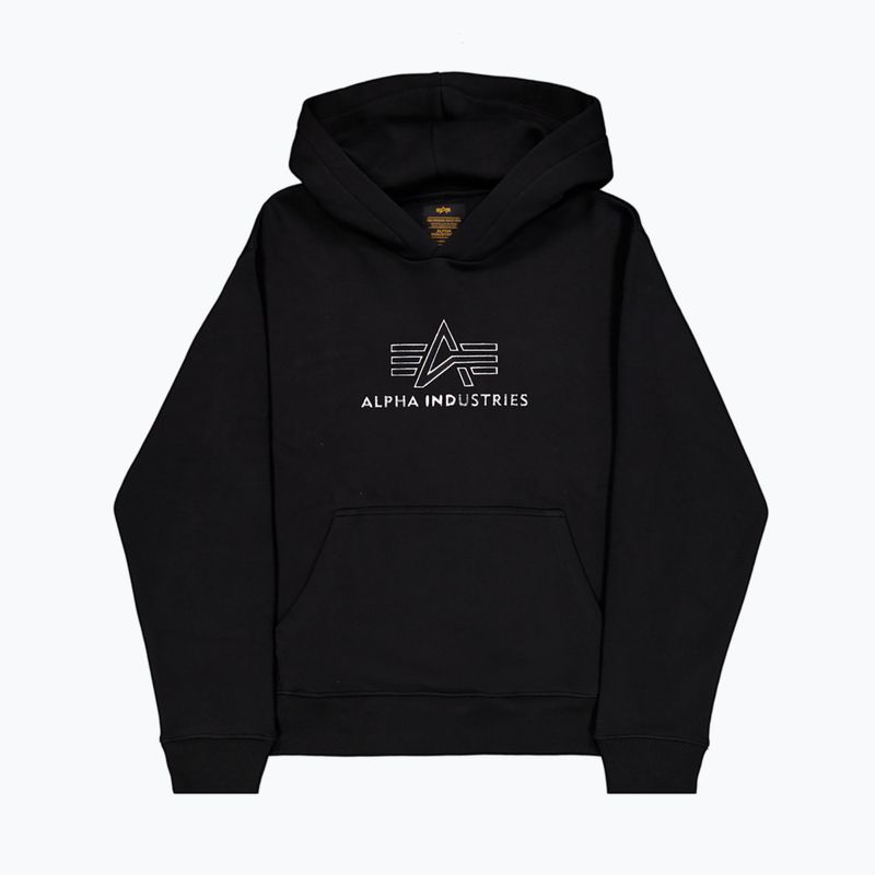Pánská mikina Alpha Industries Basic TPU black/chrome 9