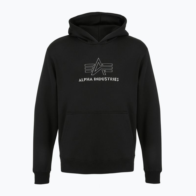 Pánská mikina Alpha Industries Basic TPU black/chrome 6
