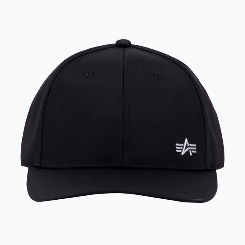 Kšiltovka Alpha Industries Metal Label rep black/metalsilver