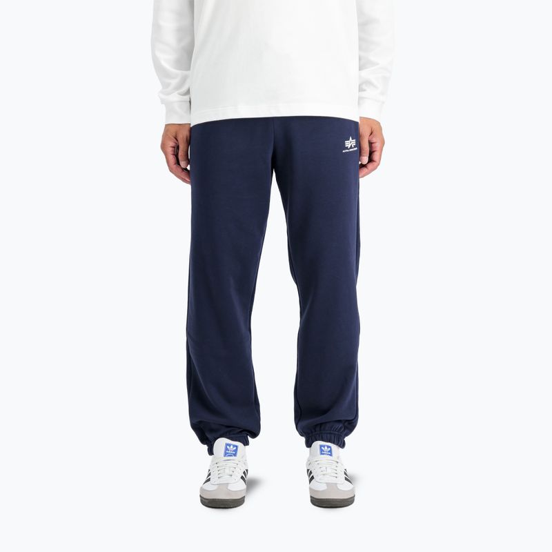 Pánské kalhoty Alpha Industries Basic Small Logo II Jogger ultra navy