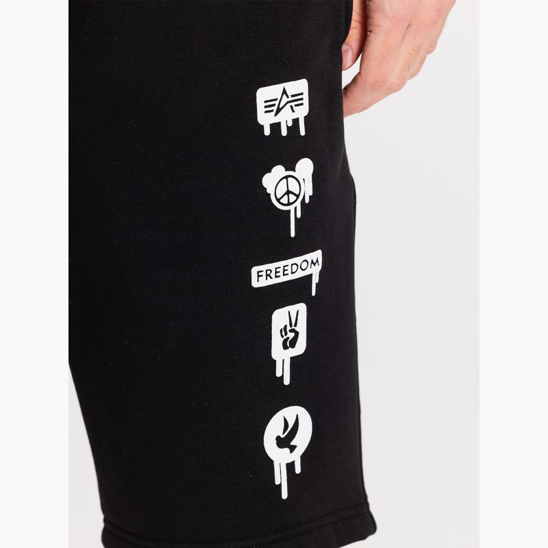 Pánské šortky Alpha Industries Freedom Jogger balck 5