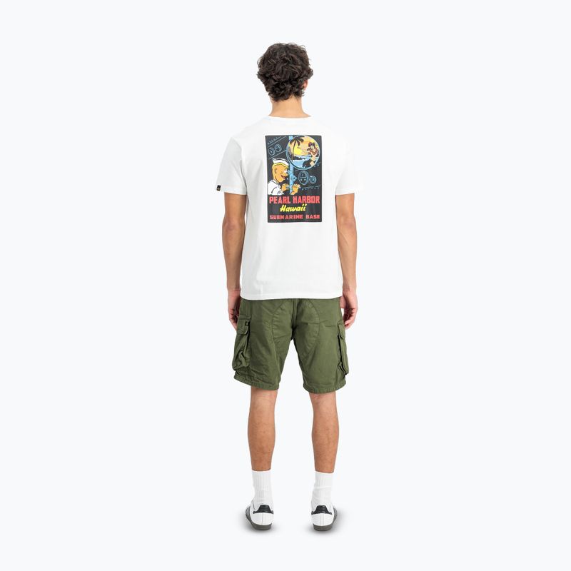Pánské tričko Alpha Industries Pearl Harbor Back Print white 3