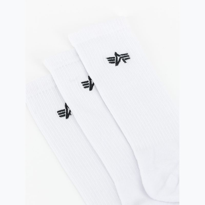 Pánské ponožky Alpha Industries Basic 3 páry white 3