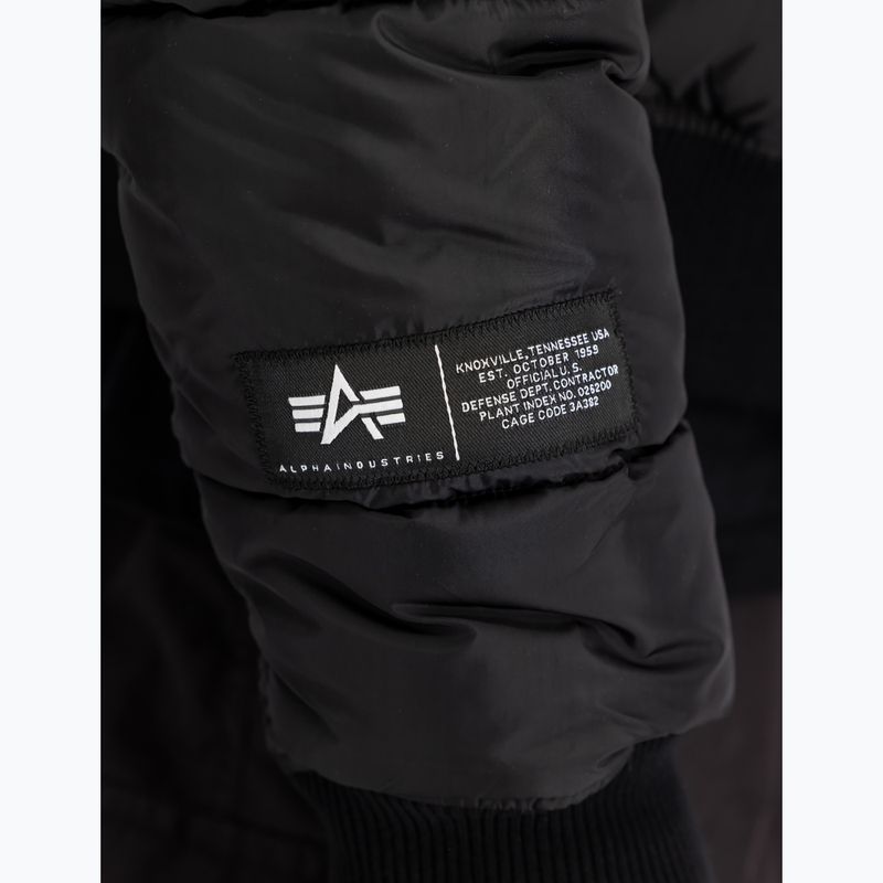 Pánská zateplená bunda Alpha Industries MA-1 Logo Puffer Bomber black 6