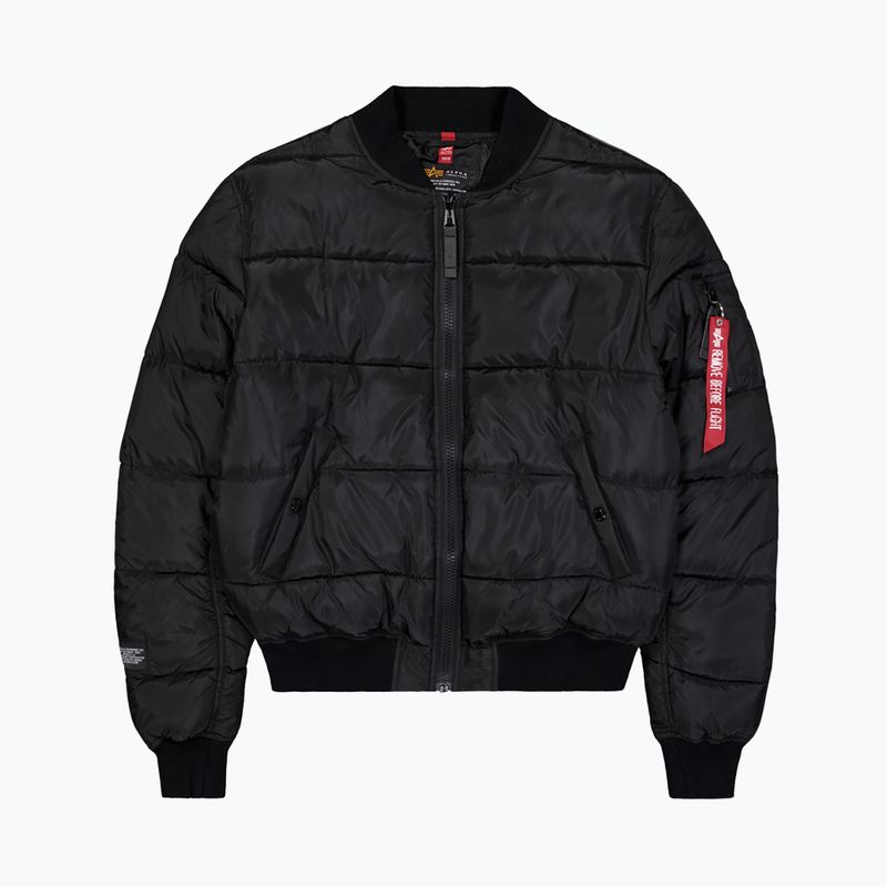 Pánská zateplená bunda Alpha Industries MA-1 Logo Puffer Bomber black 7