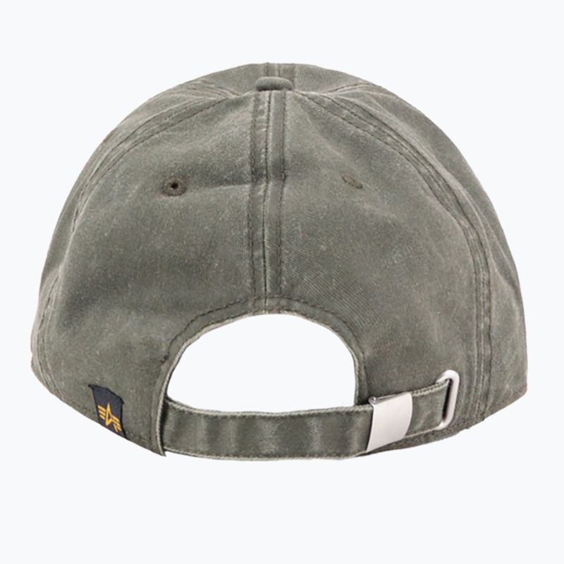 Kšiltovka Alpha Industries Acid Logo dark olive 2