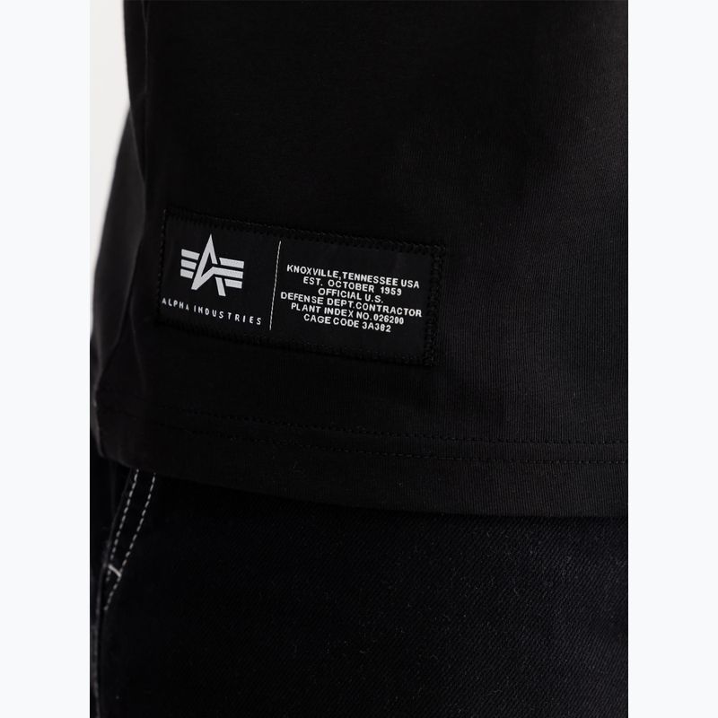 Pánské polo tričko Alpha Industries Label T Back Print black 4