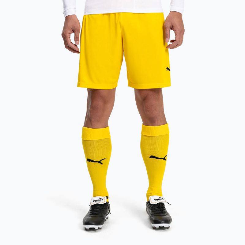 Pánské fotbalové legíny PUMA Team Liga Core cyber yellow/puma black 2