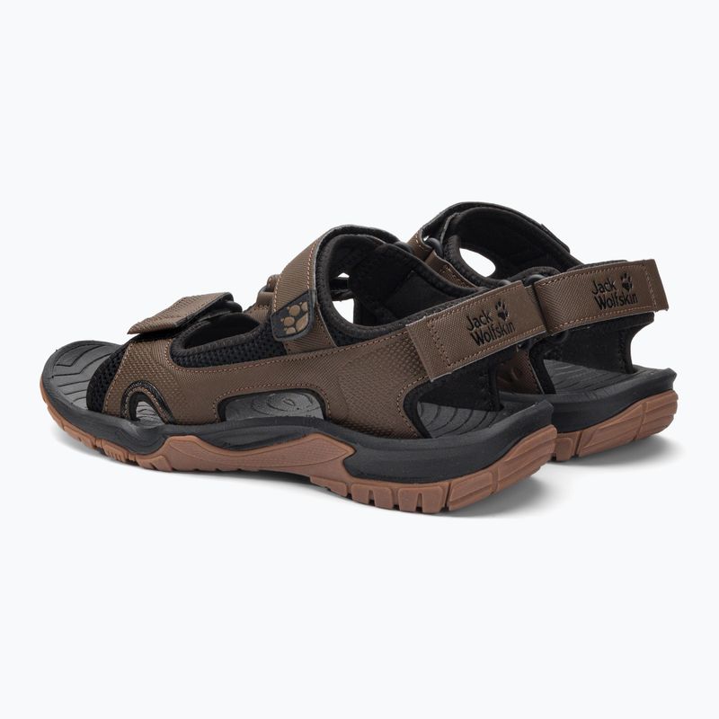 Pánské trekingové sandály Jack Wolfskin Lakewood Cruise hnědé 4019011 3