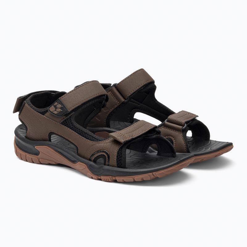 Pánské trekingové sandály Jack Wolfskin Lakewood Cruise hnědé 4019011 4