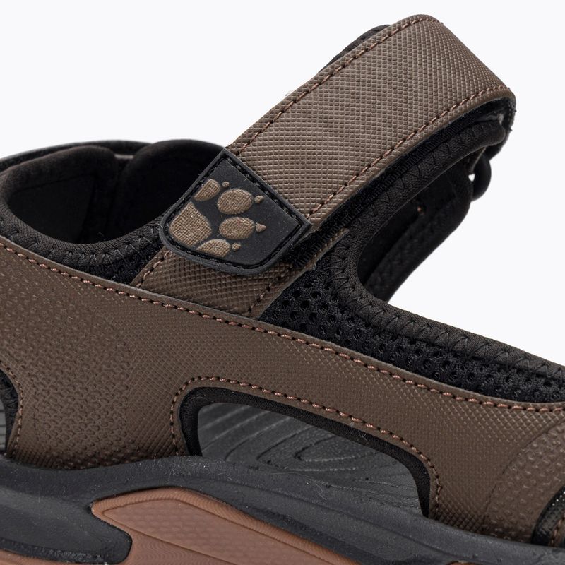 Pánské trekingové sandály Jack Wolfskin Lakewood Cruise hnědé 4019011 9