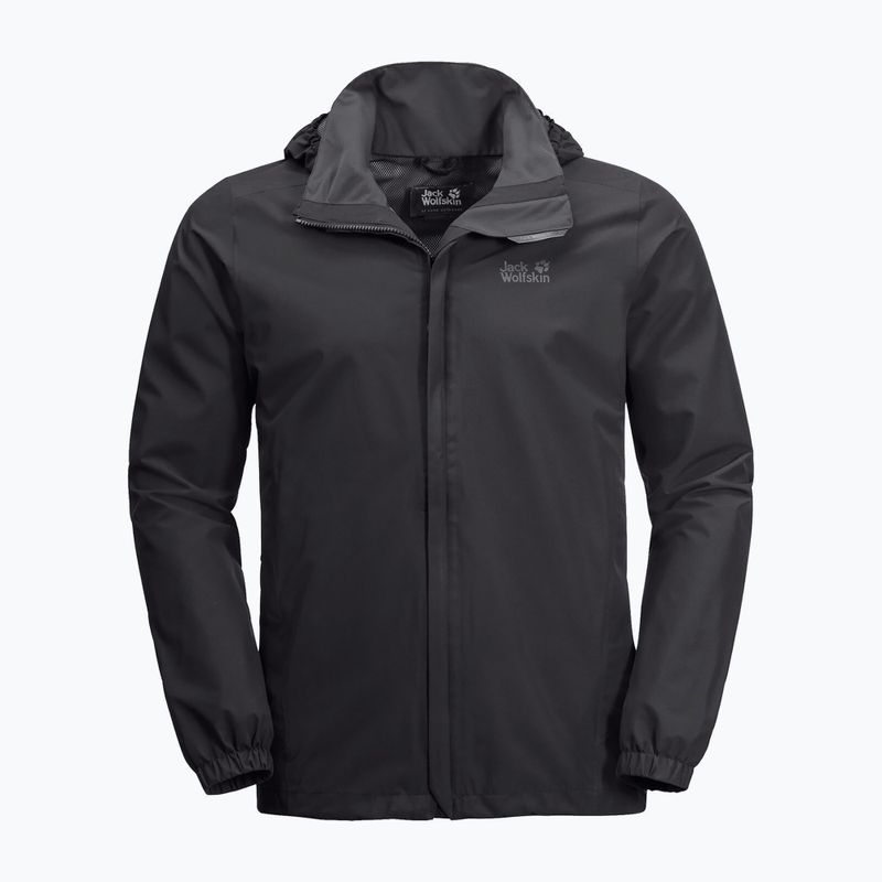 Pánská nepromokavá bunda Jack Wolfskin Stormy Point černá 1111141_6000
