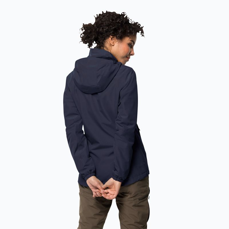 Dámská nepromokavá bunda Jack Wolfskin Stormy Point tmavě modrá 1111201_1910 2