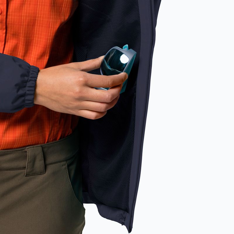 Dámská nepromokavá bunda Jack Wolfskin Stormy Point tmavě modrá 1111201_1910 3