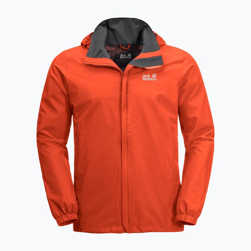 Pánská nepromokavá bunda Jack Wolfskin Stormy Point oranžová 1111141_3017 5