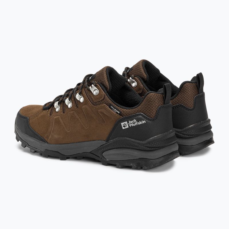 Jack Wolfskin Refugio Texapore Low brown/phantom pánské trekové boty 3