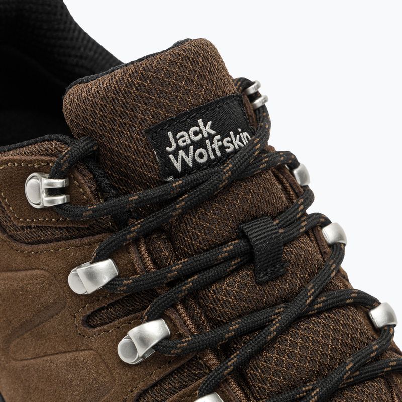 Jack Wolfskin Refugio Texapore Low brown/phantom pánské trekové boty 8