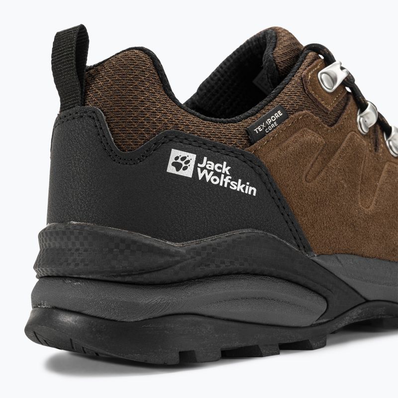 Jack Wolfskin Refugio Texapore Low brown/phantom pánské trekové boty 9