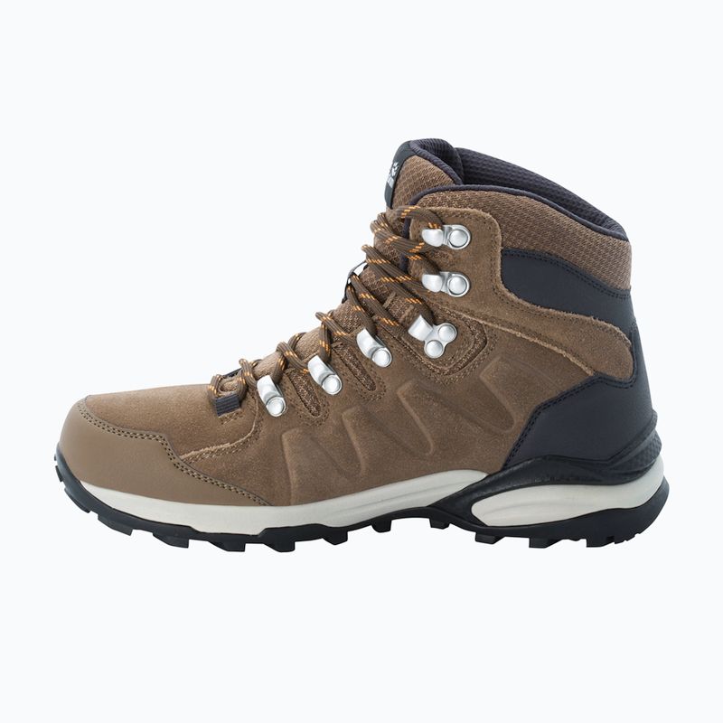 Dámské trekové boty Jack Wolfskin Refugio Texapore Mid brown/apricot 13