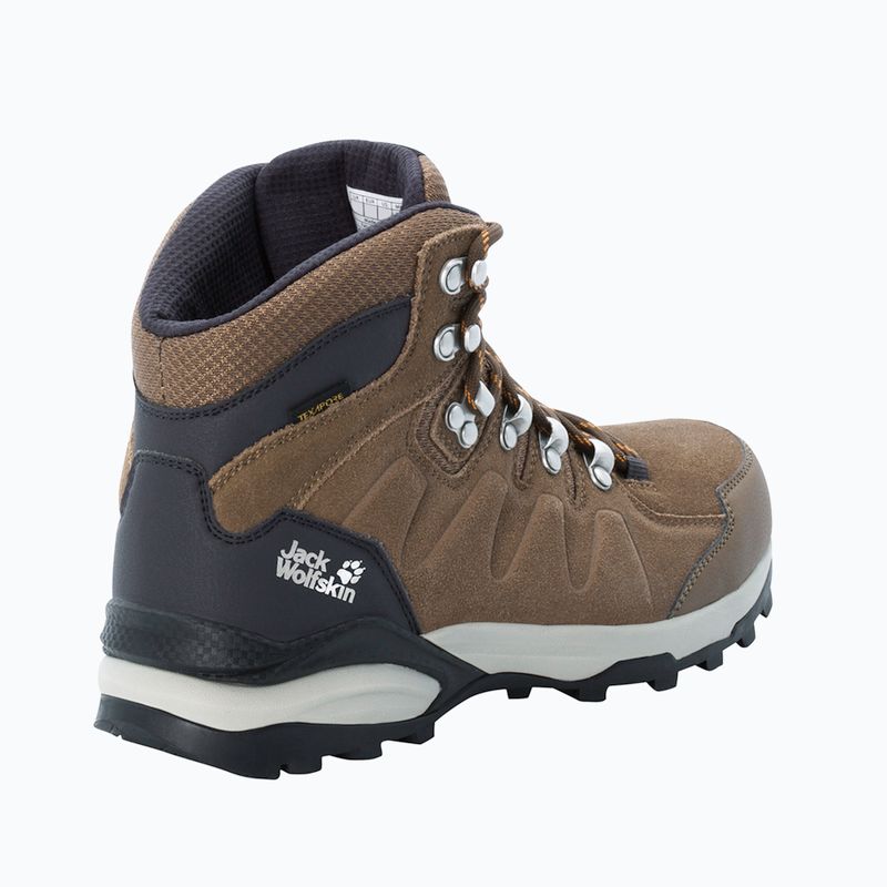 Dámské trekové boty Jack Wolfskin Refugio Texapore Mid brown/apricot 14