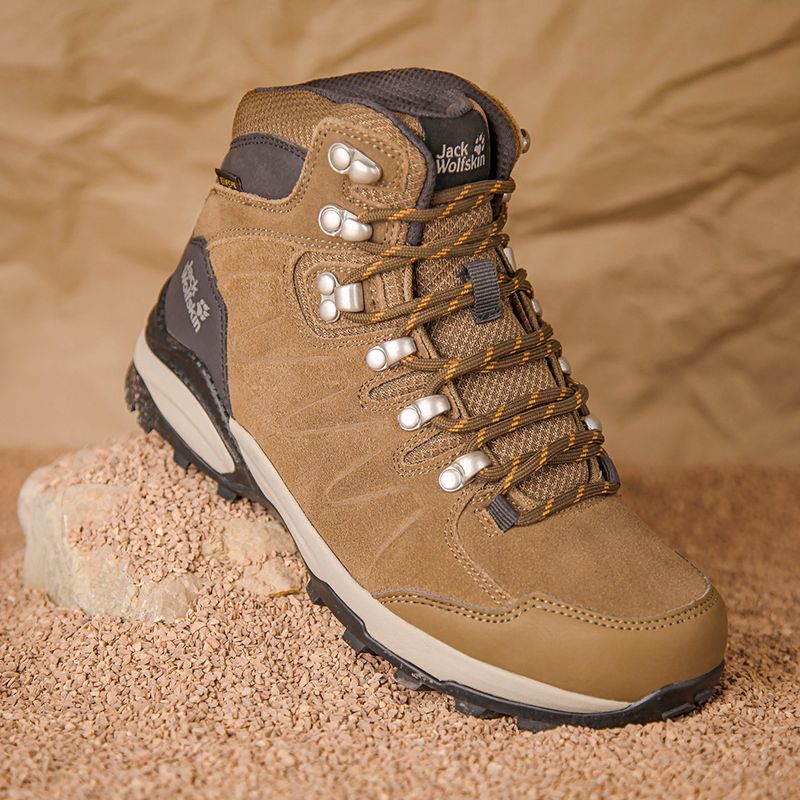 Dámské trekové boty Jack Wolfskin Refugio Texapore Mid brown/apricot 17