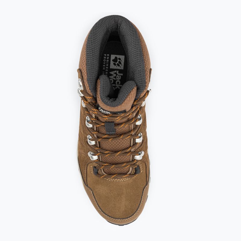 Dámské trekové boty Jack Wolfskin Refugio Texapore Mid brown/apricot 6