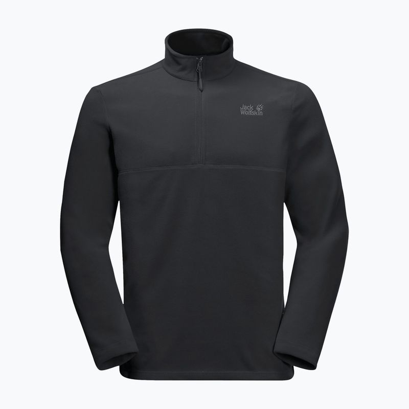 Pánská fleece mikina Jack Wolfskin Gecko černá 1709521_6000