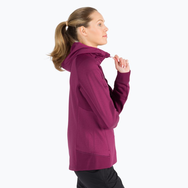Dámská fleece mikina Jack Wolfskin Hydro Grid Fleece růžová 1709911 3