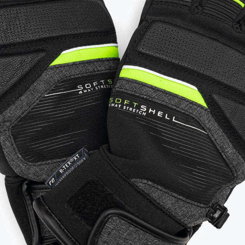 Lyžařské rukavice Reusch Storm R-Tex Xt black/black melange/neon green 5