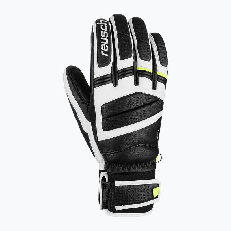 Lyžařské rukavice Reusch Master Pro black/white/safety yellow 3